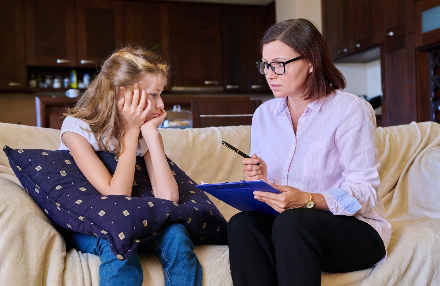individual therapy session for child girl